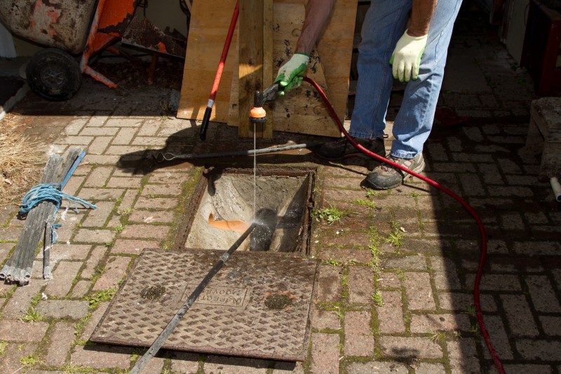 Drain repair work in Acton